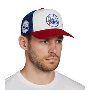 Philadelphia 76ers Trucker Hat – Red White Blue Mesh Snapback Cap NBA Logo